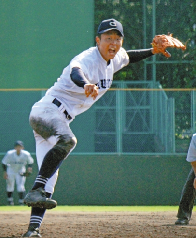 東邦を相手に完封した中京大中京・高橋=熱田愛知時計120スタジアムで(川越亮太撮影)