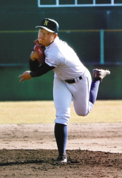 ９回を被安打３に抑えた松山投手＝阿久比球場で