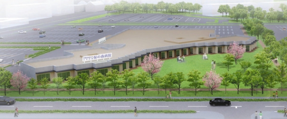２０２１年に開設が予定される「鈴鹿医療科学大付属桜の森病院」のイメージ